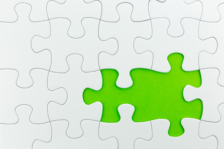 jigsaw puzzle use for business background such as teamwork brainstormの写真素材