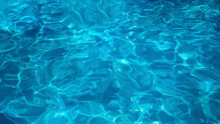 Ripples water on swimming poolの写真素材