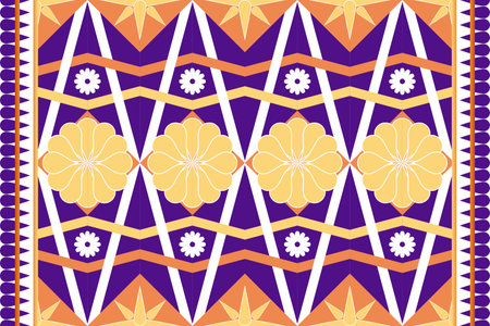 Seamless pattern with abstract geometric ornament. Vector illustration for your designのイラスト素材