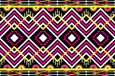 Geometric ethnic aztec seamless pattern. Tribal aztec vector background.のイラスト素材
