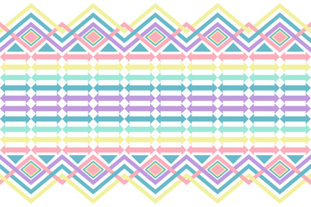 Ethnic seamless pattern. Tribal vector texture. Aztec style background.のイラスト素材