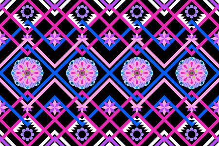 Ethnic boho seamless pattern. Tribal pattern. Folk motif. Textile rapport.