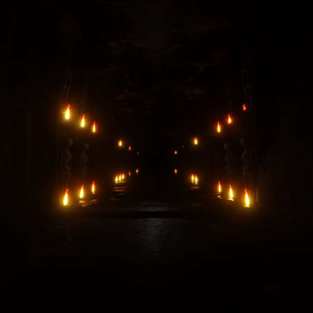 3D illustration Background for advertising and wallpaper in halloween and horror scene. 3D rendering in decorative concept.の写真素材