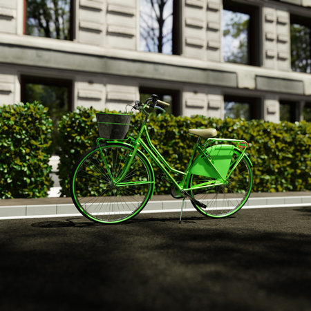 3D illustration Background for advertising and wallpaper in festival and Car Free Day scene. 3D rendering in decorative concept.の写真素材