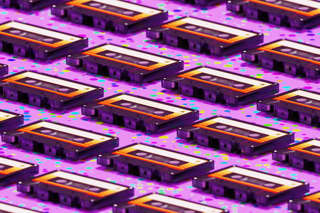 3D illustration Background for advertising and wallpaper in retro Pattern and pop art scene. 3D rendering in decorative concept.の写真素材