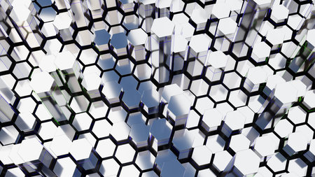 3D illustration Background for advertising and wallpaper in sci fi and technology innovation scene....
