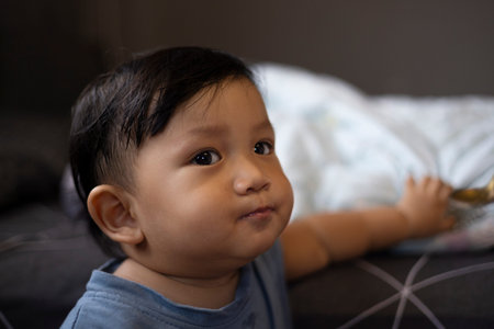 Indoor Portrait Of Toddlerの写真素材