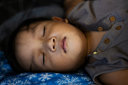 Close Up Of A Sleeping Toddler Peaceful Face, A striking photo of close up sleeping toddler peaceful...
