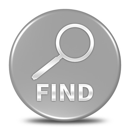 find button isolatedの写真素材