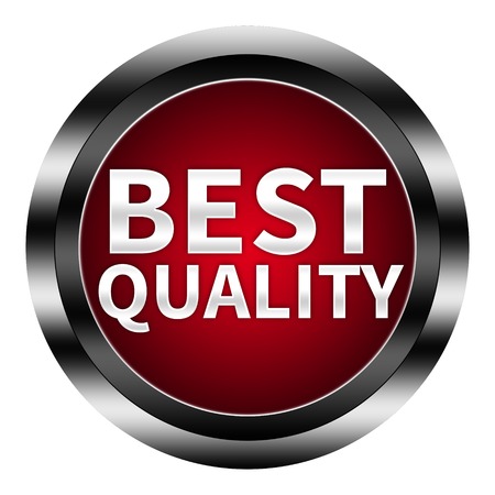 Best quality button isolatedの写真素材
