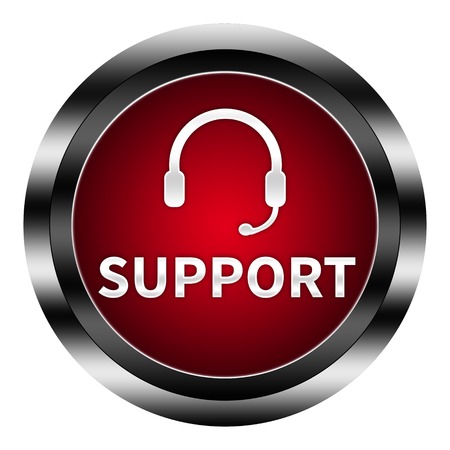 support button isolatedの写真素材