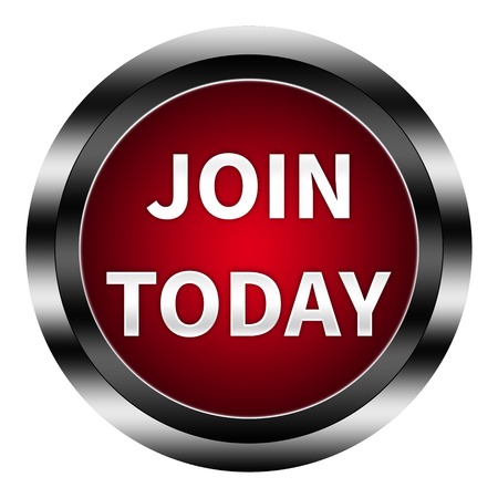 Join today button isolatedの写真素材