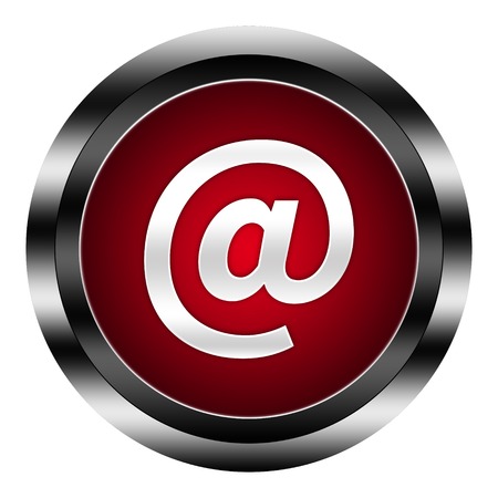 mail button isolatedの写真素材