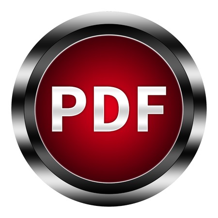 pdf button isolatedの写真素材