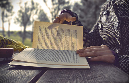 reading book