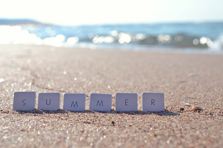 Concept photo of summer vacation.の写真素材