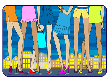 female legsのイラスト素材