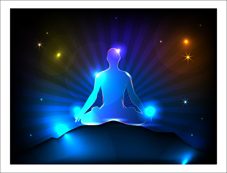 nirvana yoga meditationのイラスト素材