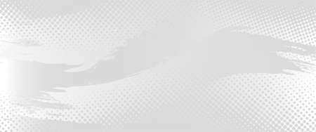 white background halfton wave for banner. Silver light background vectorのイラスト素材