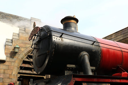 Osaka, Japan-January 11, 2016: The Wizarding World of Harry Potter in Universal Studios Japan. Is a...