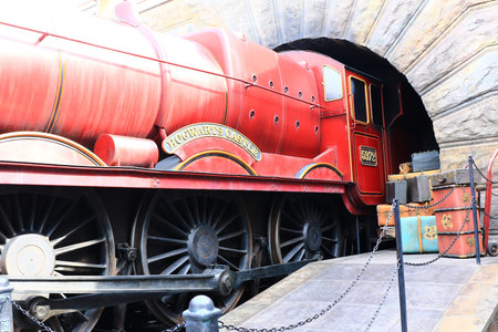 Osaka, Japan-January 11, 2016: The Wizarding World of Harry Potter in Universal Studios Japan. Is a...