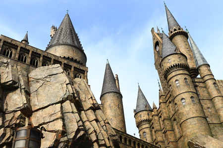 Osaka, Japan-January 11, 2016: The Wizarding World of Harry Potter in Universal Studios Japan. Universal Studios Japan is a theme park in Osaka, Japan.のeditorial素材