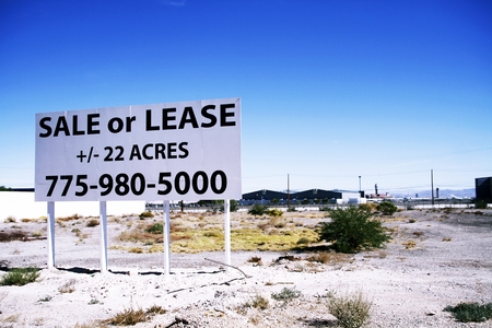 A for sale sign grounds in the South Strip in Las Vegas, Nevada, on Oct 26, 2015. Las Vegasのeditorial素材