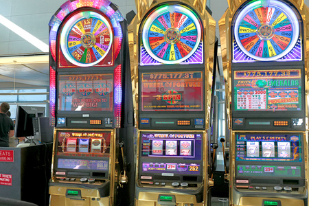 NV-11 OCT 2016, LAS VEGAS-McCarran International Airport (LAS), located south of the Las Vegas strip, is the main airport in Nevada. There are slot machines in the airport.のeditorial素材