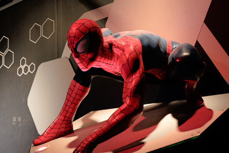 LAS VEGAS, USA-CT 10, 2017: Close up Spiderman, Madame Tussauds museum in Las Vegas.のeditorial素材