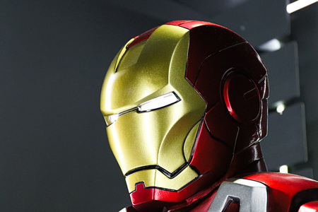 Las Vegas, USA-OCT 09, 2017: Iron man Type 7 model at the Avengers experience in Treasure Island Hotel and Casino on Las Vegas Strip.のeditorial素材