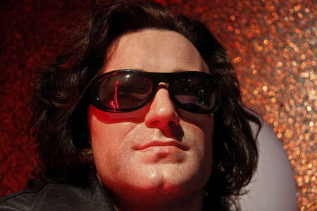 LAS VEGAS, NV/USA - Nov 05, 2011: A waxwork of musician, soloist of the group U2 Bono on display at Madame Tussauds canvas museum in Las Vegas Nevada.のeditorial素材