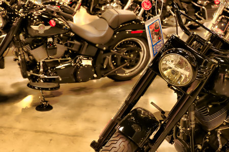 Promotional Harley-Davidson Motorcycle at Harley Davidson Motorcycle Dealship & Store Las Vegas.