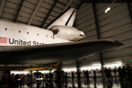 Los Angeles, CA - OCTOBER 12, 2016: Endeavour Space Shuttle in California Science Center on OCTOBER 12, 2016のeditorial素材