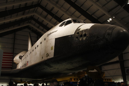 Los Angeles, CA - OCTOBER 12, 2016: Endeavour Space Shuttle in California Science Center on OCTOBER 12, 2016のeditorial素材