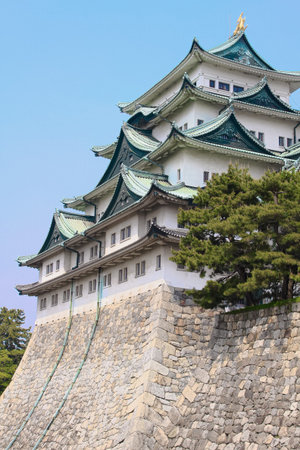 Nagoya,Japan - May 04,2015 : Nagoya Castle is a Japanese castle in Nagoya, Aichi Prefecture, Japan. Nagoya Castle was built in 1612 and destroyed by US air raids in World War II. The castle was reconsのeditorial素材