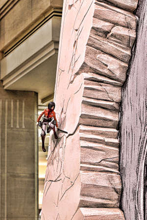 Kobe,Japan - Aug 07,2020 : `Attack on Titan` Shingeki no Kyojin exhibition held at Daimaru Kobe store and many of its exhibitsのeditorial素材