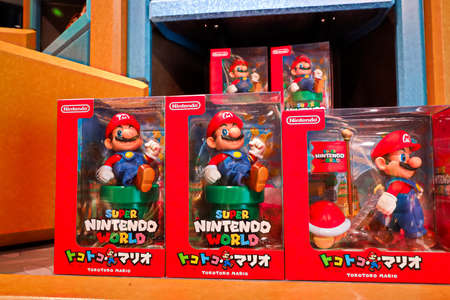Osaka, Japan-November 5, 2021: Super Mario Bros. goods store in Nintendo World. Super Nintendo World is the theme area of Universal Studios Japanのeditorial素材
