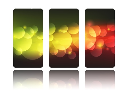 Set of abstract vertical bannersのイラスト素材