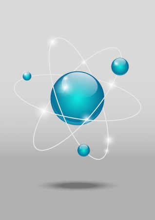 Glossy atomic iconのイラスト素材