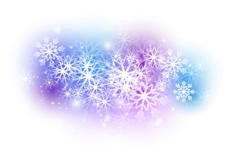 Snowflake background with light elementsのイラスト素材