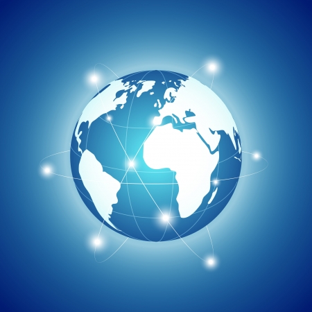 Earth planet - concept of global communicationのイラスト素材