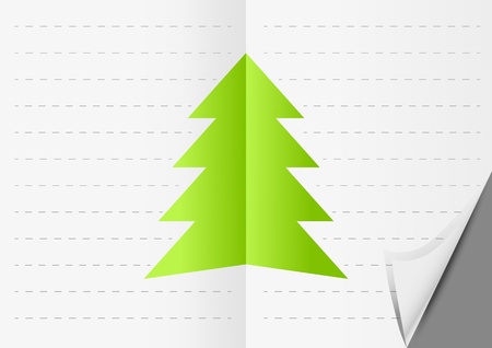 Paper Xmas background with place for textのイラスト素材