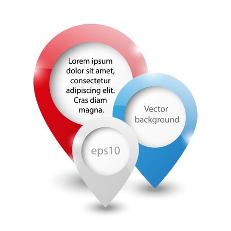 Map pointers background with place for textのイラスト素材