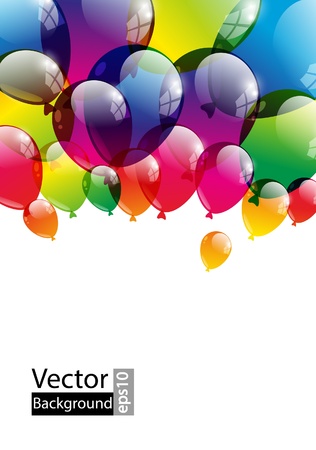 Balloon background with place for textのイラスト素材