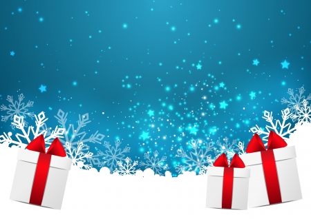 Christmas background with gift boxesのイラスト素材