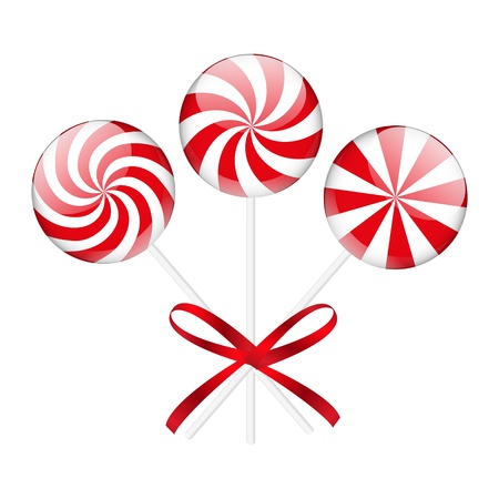 Christmas candies isolated on whiteのイラスト素材