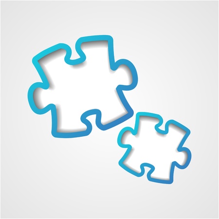 Puzzle paper background with place for textの写真素材