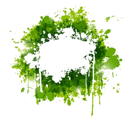 Vector green paint background with place for textの写真素材
