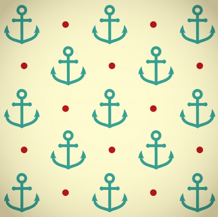Retro background with anchor patternの写真素材