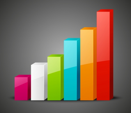 Positive graph icon -  illustrationのイラスト素材